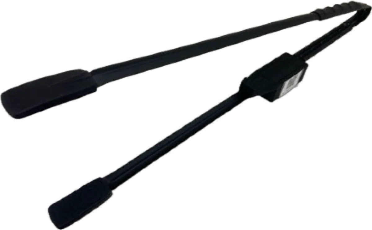 ごみを拾うための黒いトングにカメラなどのモジュールが付いている、PoisTongsという製品。